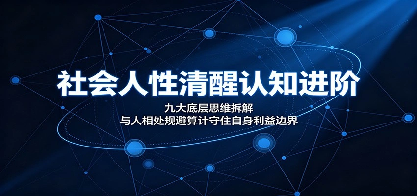 社会人性清醒认知进阶：九大底层思维拆解，与人相处规避算计守住自身利益边界-科技美南博客