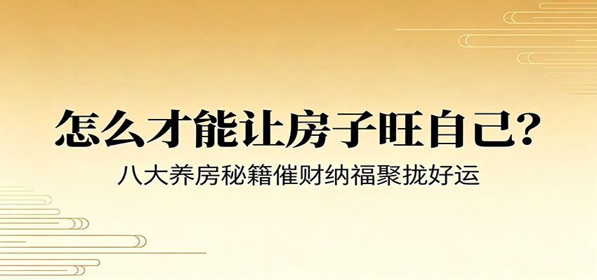 付费文章《怎么才能让房子旺自己？》八大养房秘籍催财纳福聚拢好运-科技美南博客