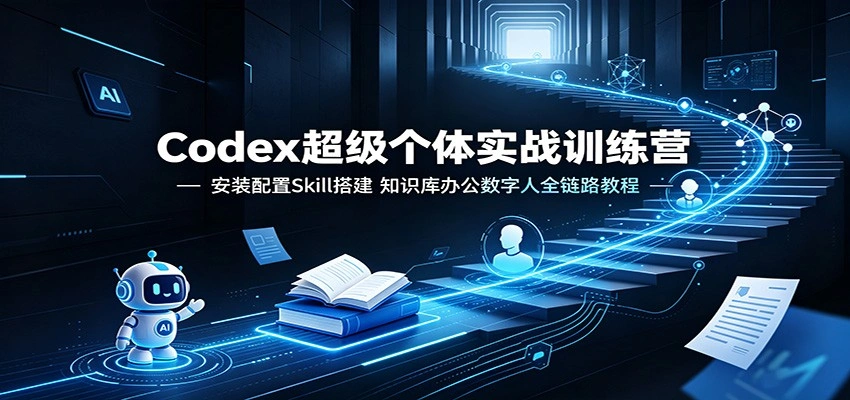 Codex超级个体实战训练营：安装配置Skill搭建，知识库办公数字人全链路教程-科技美南博客