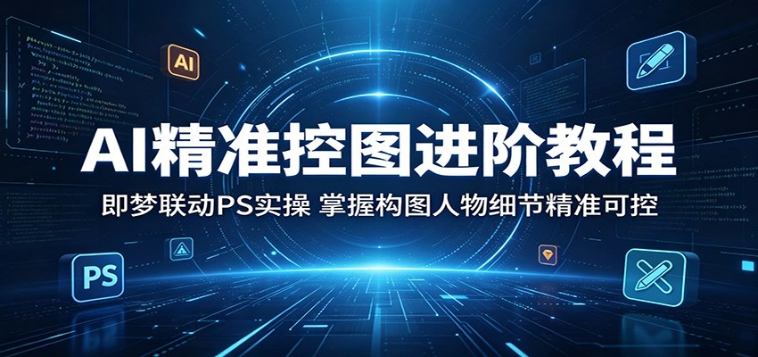 AI精准控图进阶教程：即梦联动PS实操，掌握构图人物细节精准可控-科技美南博客