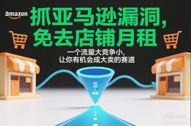 抓亚马逊漏洞，免去店铺月租，一个流量大竞争小，让你有机会成大卖的赛道-科技美南博客