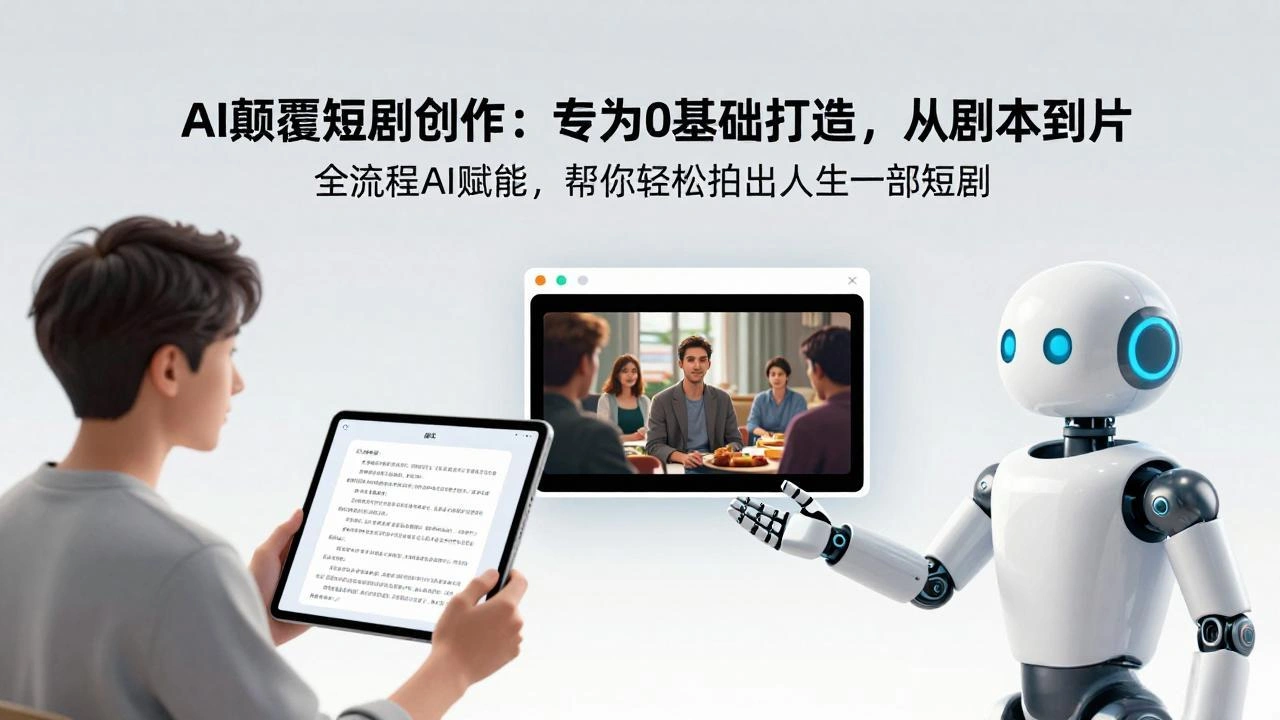 AI颠覆短剧创作：专为0基础打造，从剧本到成片全流程AI赋能，帮你轻松拍出人生第一部短剧-科技美南博客