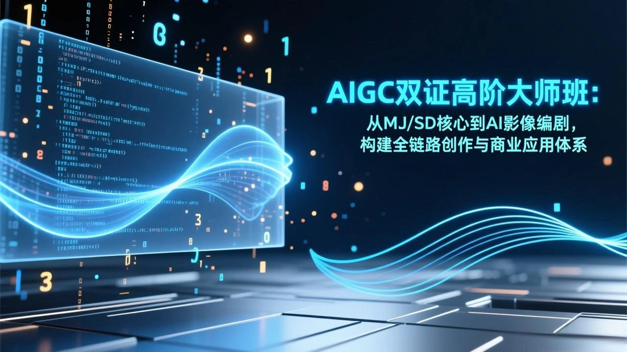 AIGC双证高阶大师班：从MJ/SD核心到AI影像编剧，构建全链路创作与商业应用体系-科技美南博客