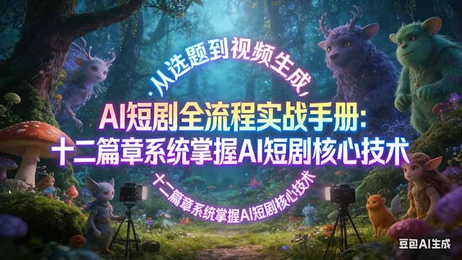 AI 短剧全流程实战手册:从选题到视频生成,十二篇章系统掌握 AI 短剧核心技术-科技美南博客