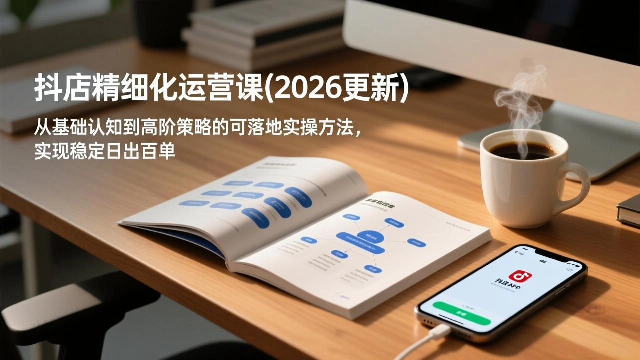 抖店精细化运营课(2026更新-科技美南博客