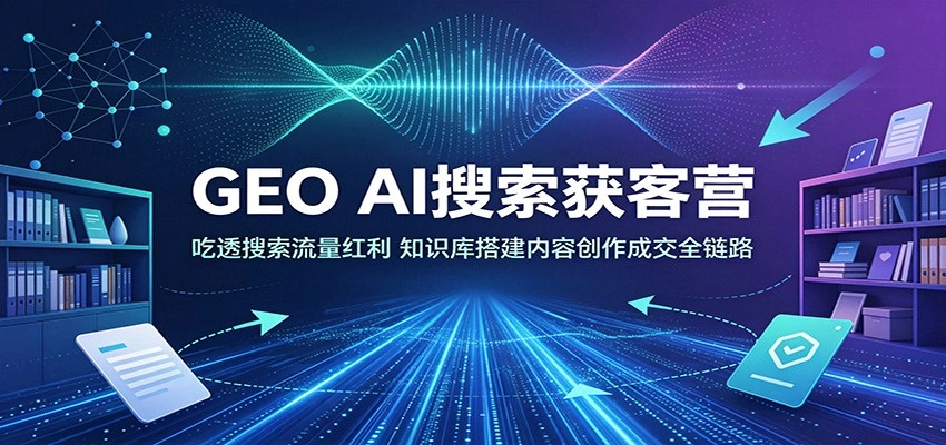 GEO AI搜索获客营：吃透搜索流量红利，知识库搭建内容创作成交全链路-科技美南博客