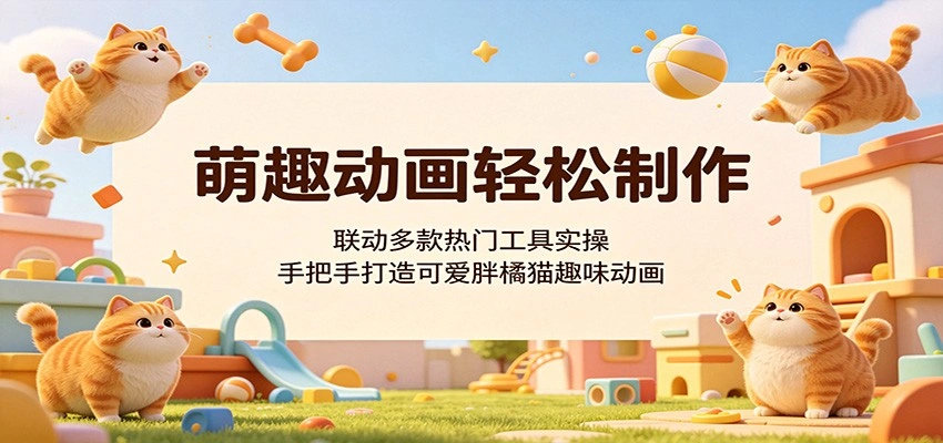 萌趣动画轻松制作，联动多款热门工具实操，手把手打造可爱胖橘猫趣味动画-科技美南博客