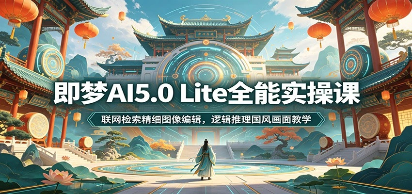 即梦AI5.0 Lite全能实操课：联网检索精细图像编辑，逻辑推理国风画面教学-科技美南博客