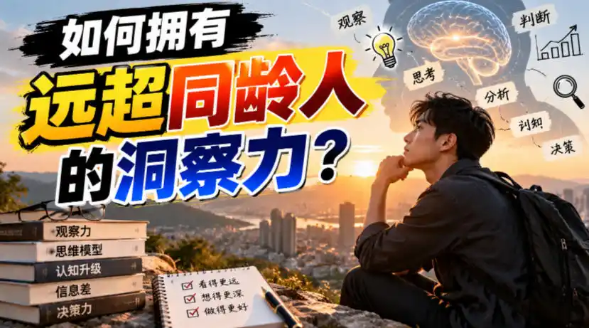 付费文章：如何拥有远超同龄人的洞察力？-科技美南博客
