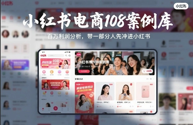 小红书电商108案例库，百W利润分析，带一部分人先冲进小红书【文档】-科技美南博客