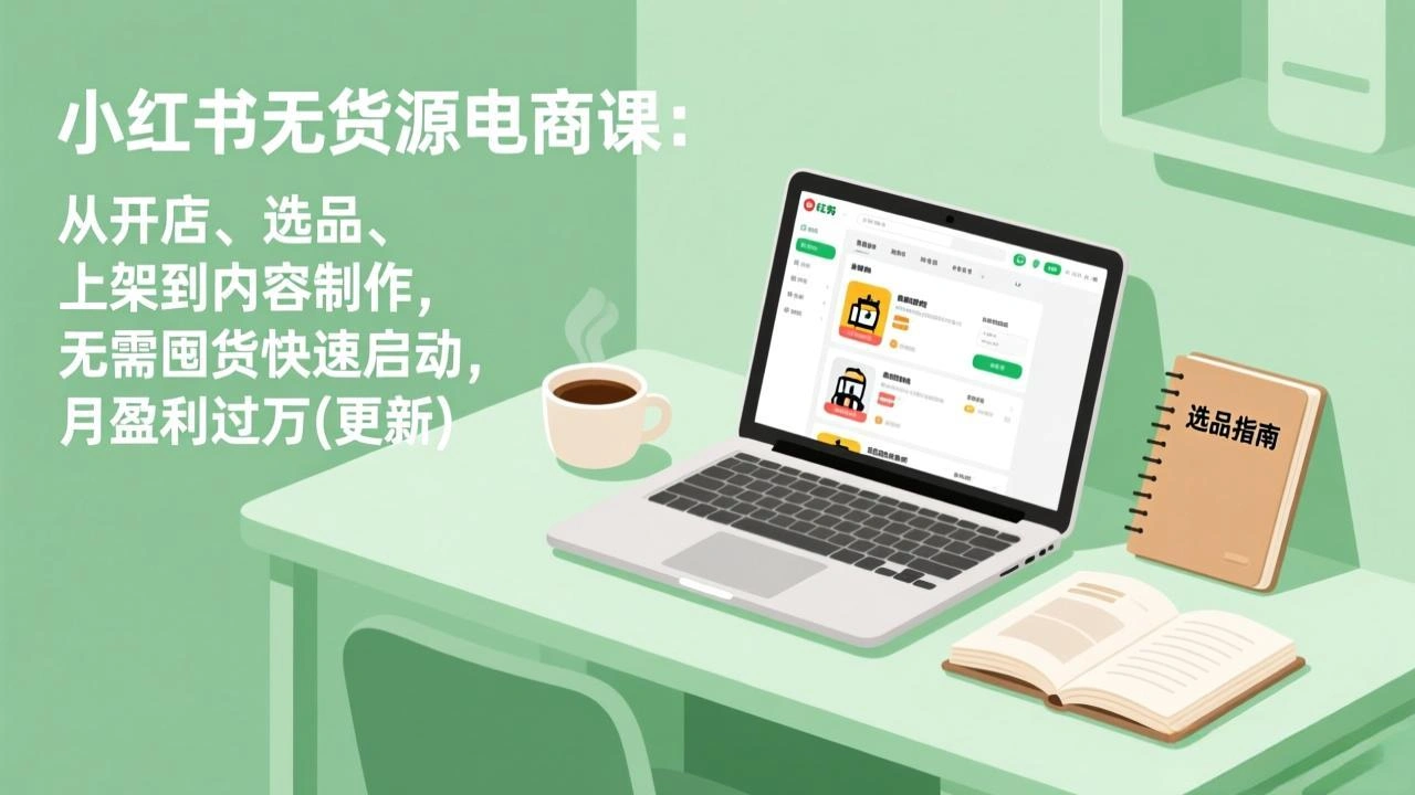 小红书无货源电商课(6月22更新-科技美南博客