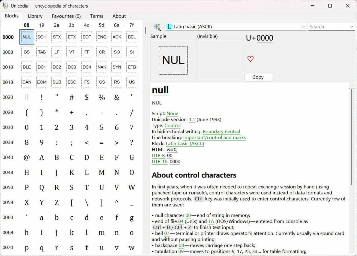 Unicode字符查询Unicodia v3.1.2绿色版-科技美南博客