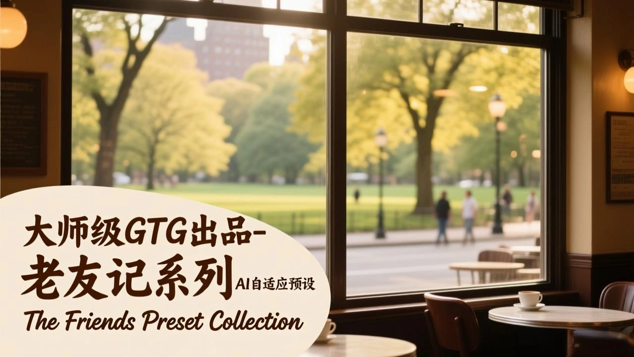 大师级GTG出品-老友记系列AI自适应预设The Friends Preset Collection-科技美南博客